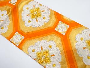 アンティーク　花蜀江模様織り出し袋帯（着用可）